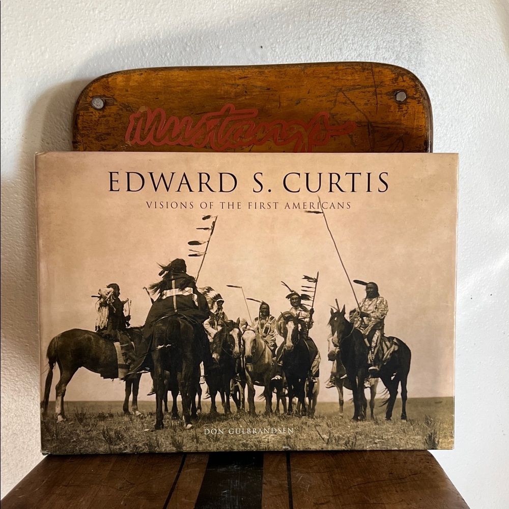 Edward S Curtis visions of the first Americans coffee table book Extra large